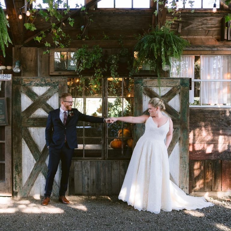 A fall Blooming Hill Farm wedding